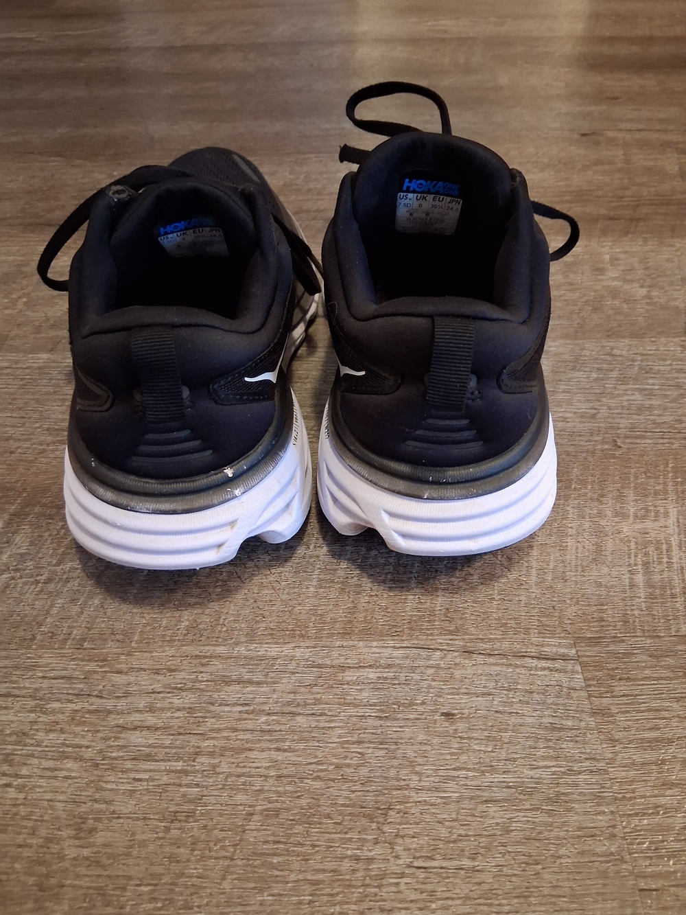 HOKA Black & White Running Shoes - Picture 3 of 8